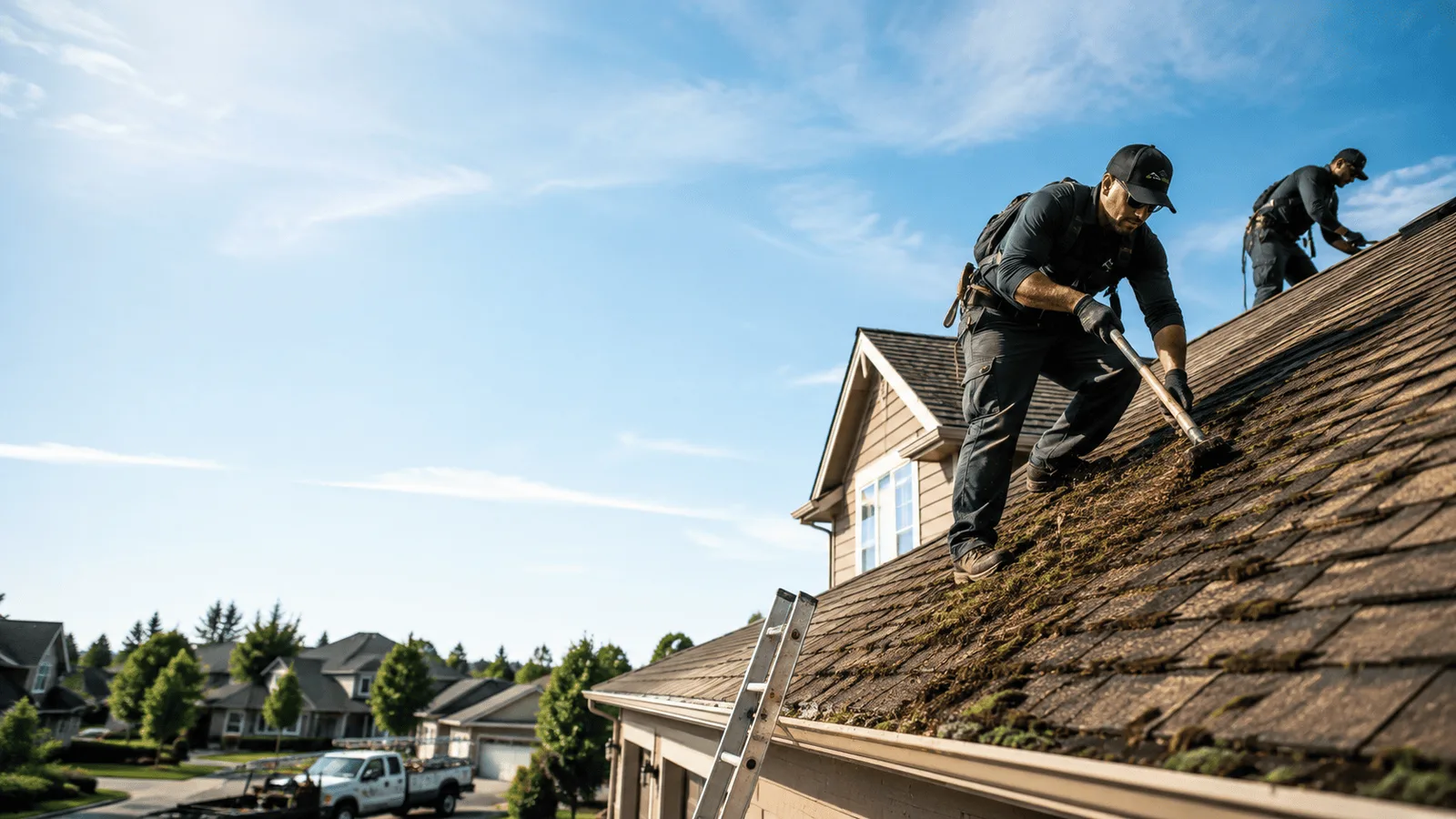 Roof Moss Removal in Latham, IL near me